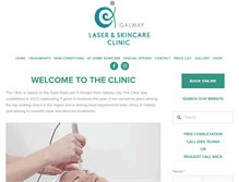 Tablet Screenshot of galwaylaserskincareclinic.ie